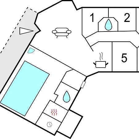 Five Bedroom Holiday In Auklandshamn *